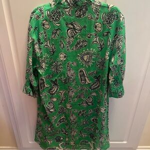 Dizzy Lizzie Green Whimsy Dress S NWOT